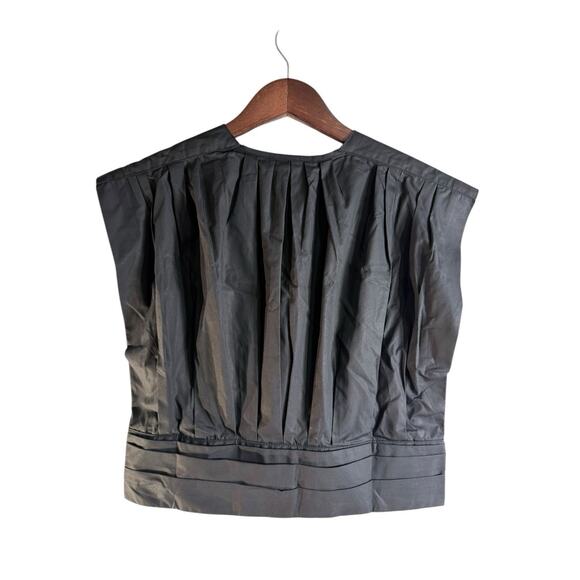 Wolf & Badger SJ Weekend Cross Heart Crop Top Wrap V Neck Blouse Side Zip 10 - Picture 7 of 16